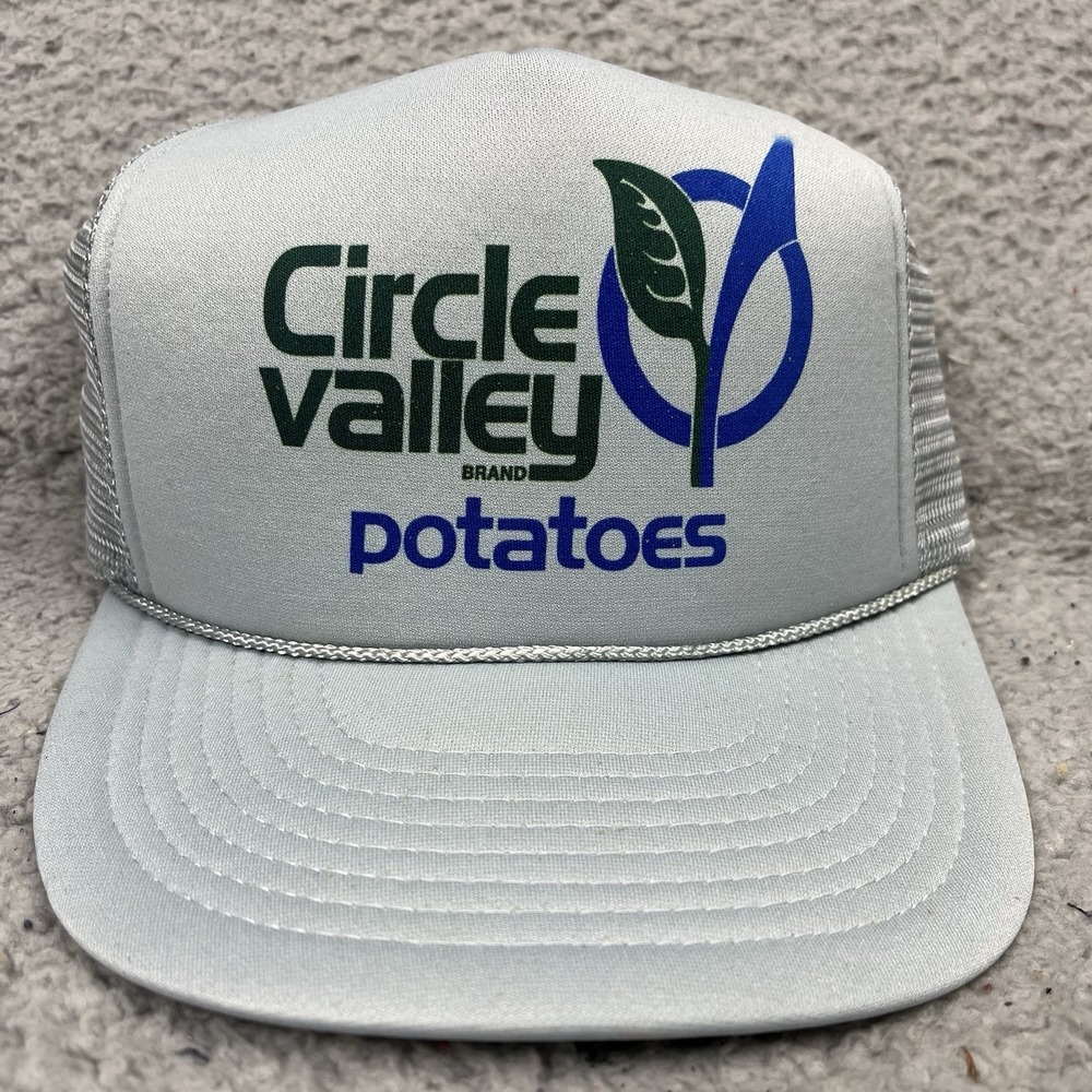 Vintage Circle Valley Potatoes Trucker Hat Mesh Cap SnapBack‎